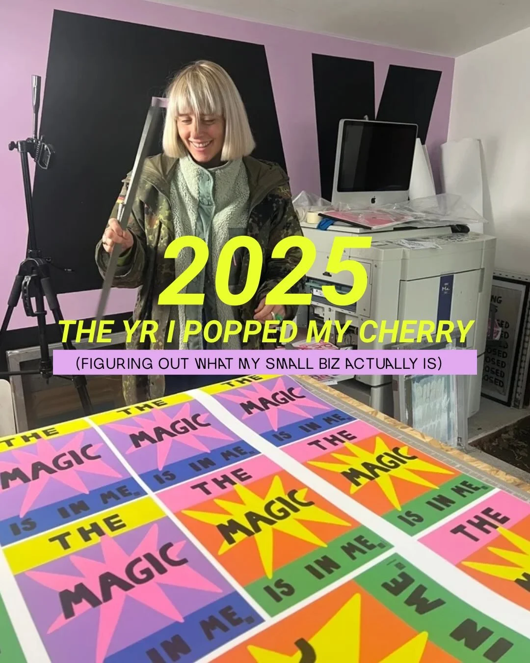 LAST SLIDE WTF PINCH MEEEEEEEE!!!
2025 said stop crying, take a deep breathe, trust yourself + CREATE🍒

This year has been full of FIRSTS, fear, figuring it out as I go, moments + so much support from the most incredible people. 

It still feels soo