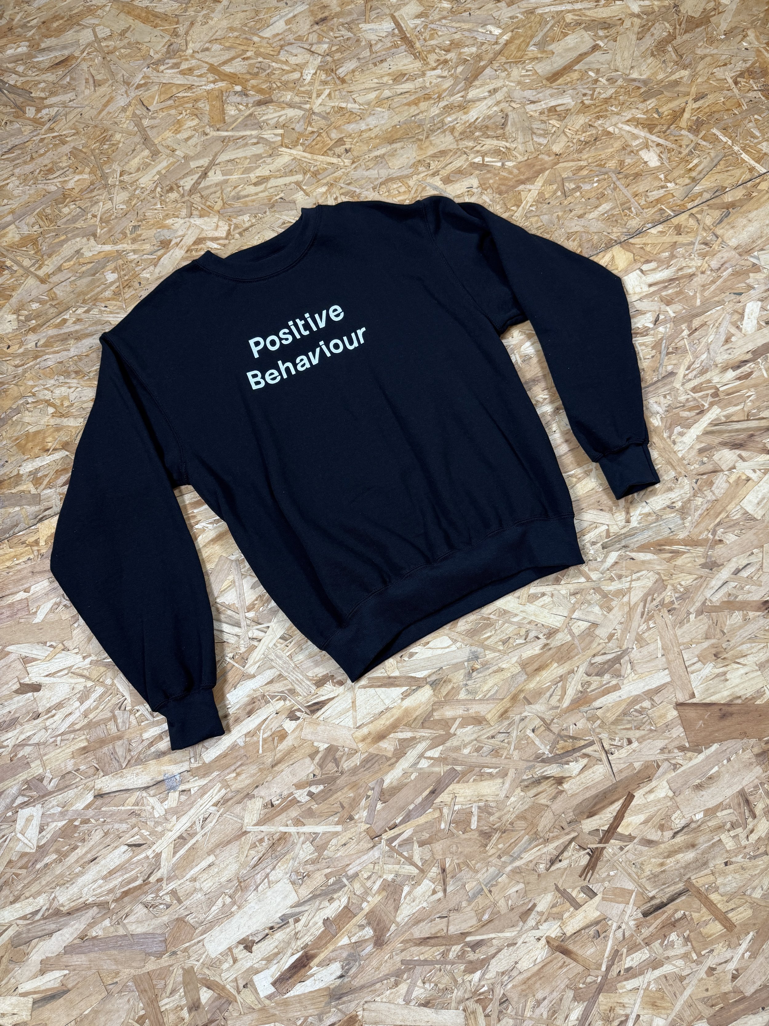Positive behaviour sweatshirt black unisex