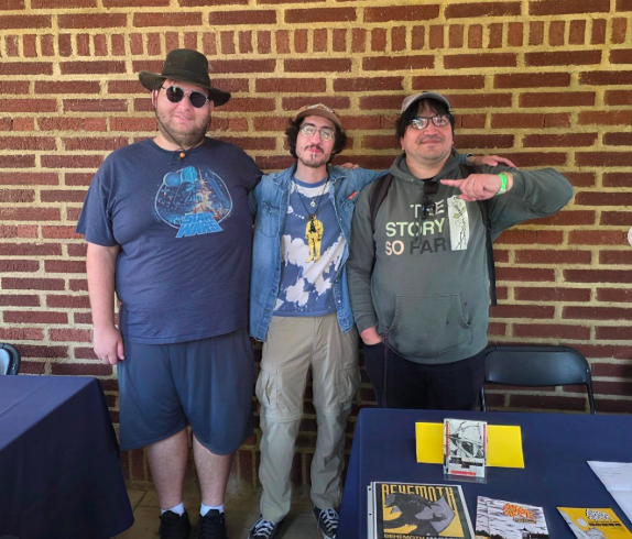 Connor, Valentino, and Scott at Bookfest