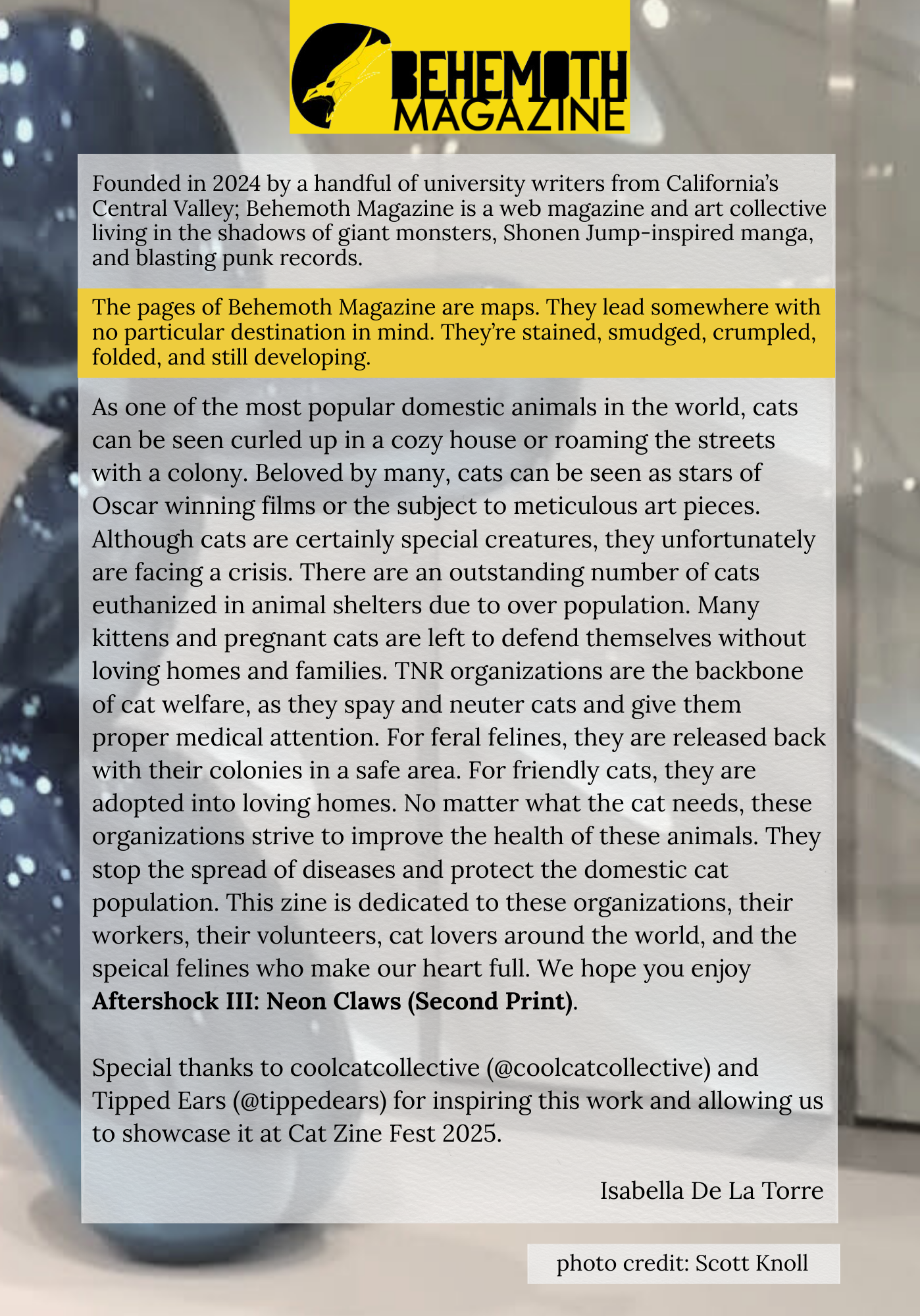 Aftershock Volume 3 Forward
by Isabella De La Torre