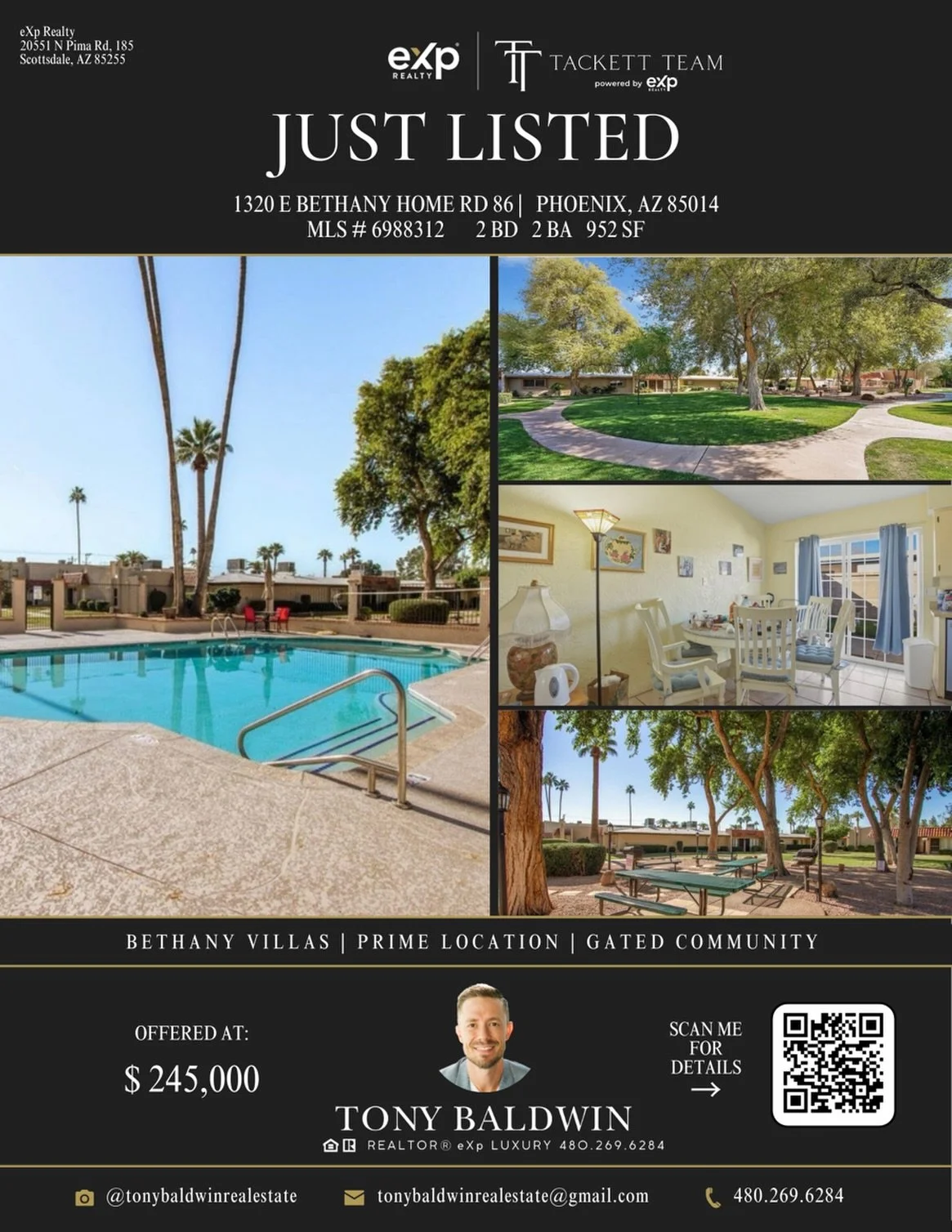 Sweet PHX townhome new to market 🙌 Vibrant Uptown location and highly connected area 🚝 Cannot beat the price!! Dm for details 📲 #azrealestate #girldadrealtor #townhome #tackettteam #uptownphoenix