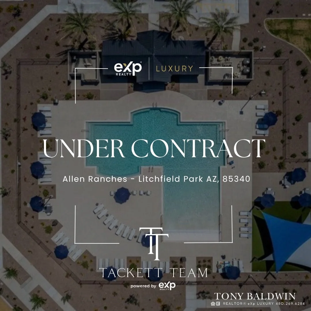 AL 🔜 AZ 🌵 Under Contract 🙌 Welcoming clients back to the desert on a new build in Allen Ranches. Excited for amazing clients who locked in a sweet rate in a beautiful community #azrealestate #homesweethome #litchfieldpark #girldadrealtor