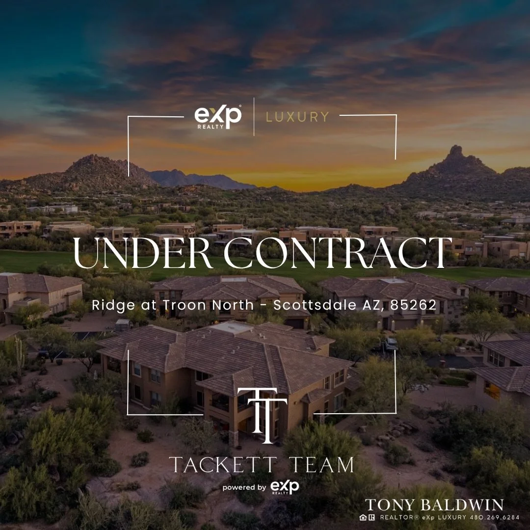 Under Contract in Troon North 🎉 WA 🔜 AZ ☀️ Another relocation from the evergreen state to the valley of the sun!! North Scottsdale Troon North steps away from championship golf courses ⛳️ #azrealestate #troon #scottsdale #undercontract #relocation