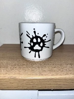GENERIC PAINT SPLATTER PAW MUG