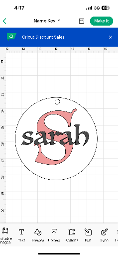 CUSTOM NAME KEYRING