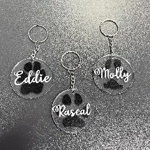 PET PAW & NAME KEYRING & MAKEUP BAG BUNDLE