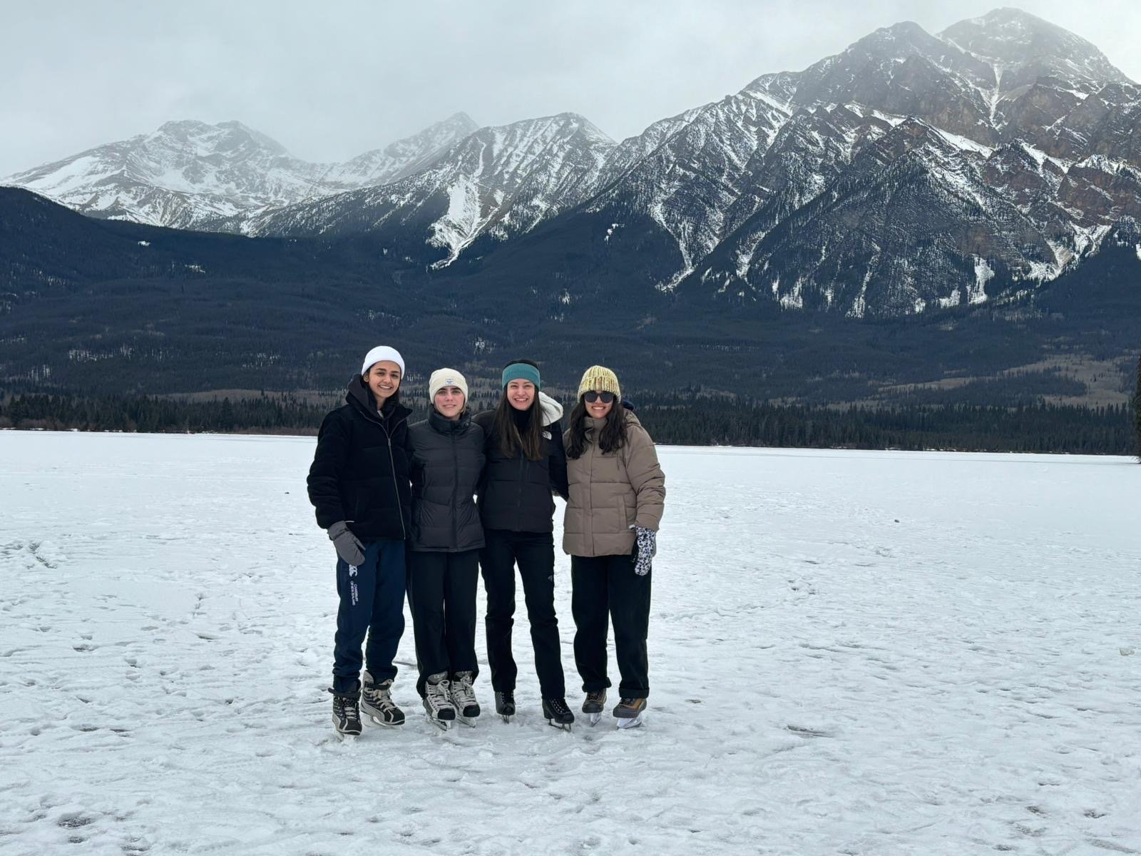 PhD group at Pyramid Lake, Jasper, AB, Canada