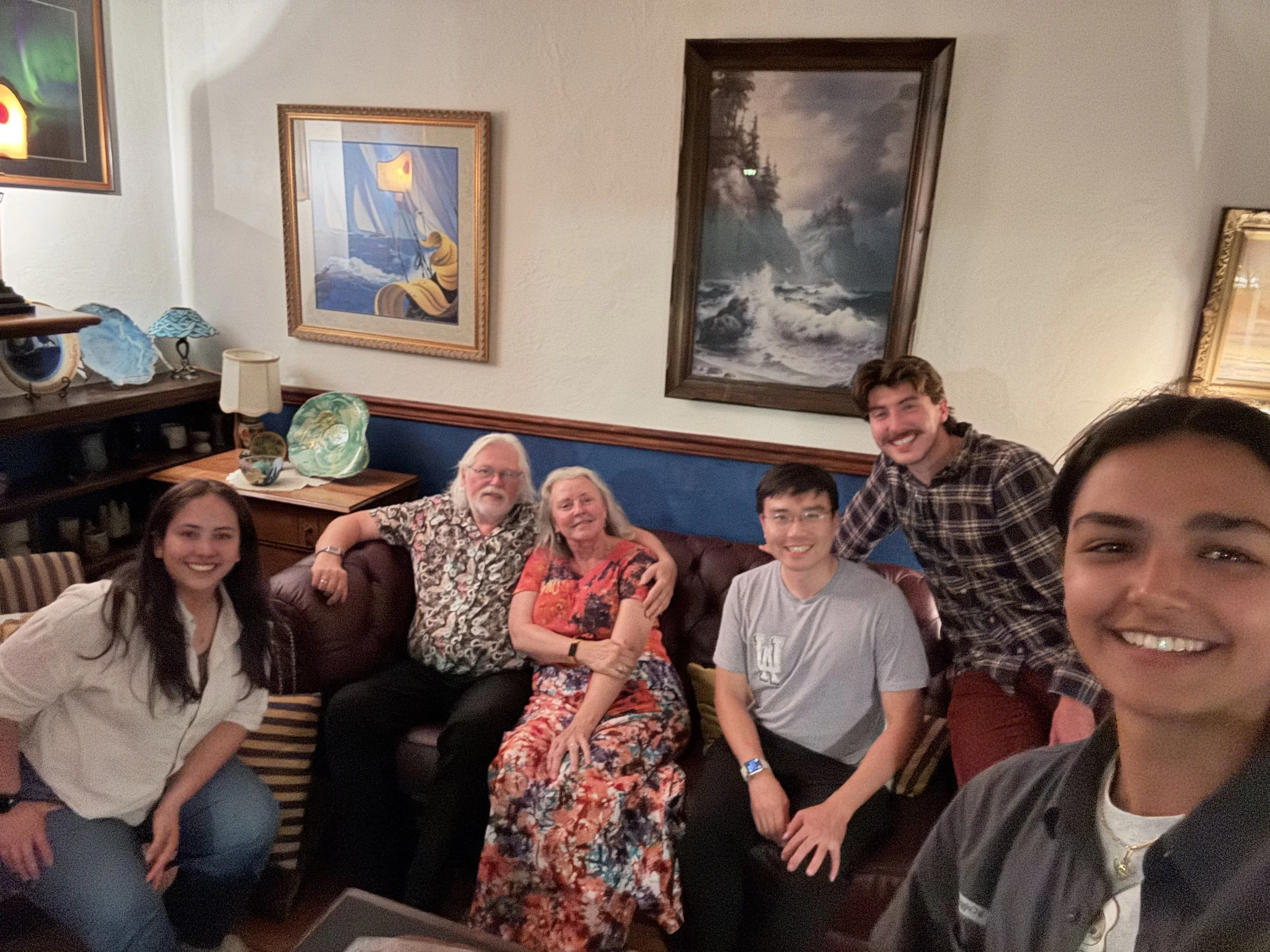 Lovely dinner with Prof. Phil Fralick, Laura Fralick, and Prof. Li, Thunder Bay