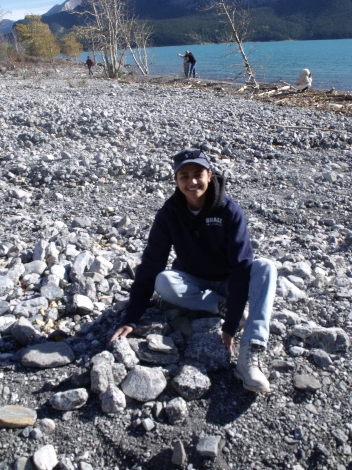 Cladopora fossils at Abraham Lake, Nordegg, AB, Canada