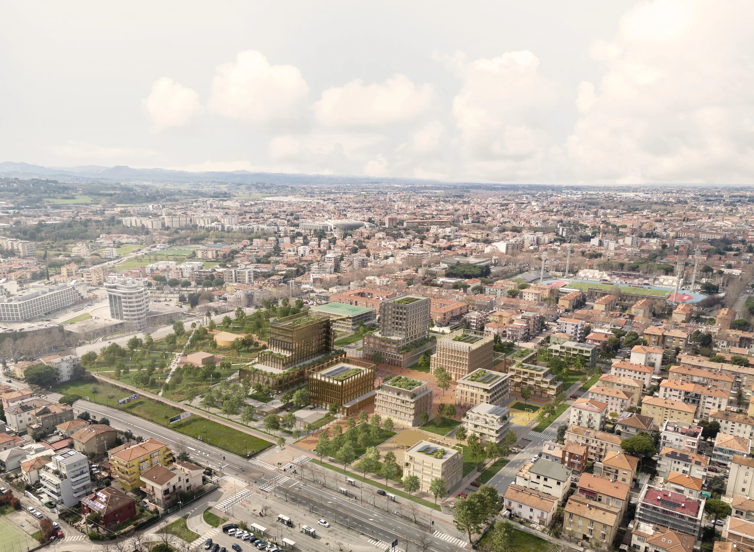 Cittadella della Sicurezza. Rimini, IT. Competition entry. Collaborators: EUPRO