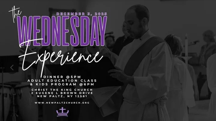 Join us tonight at Christ the King @ 5 PM for community dinner and @ 6 PM for class &amp; small group discussion!