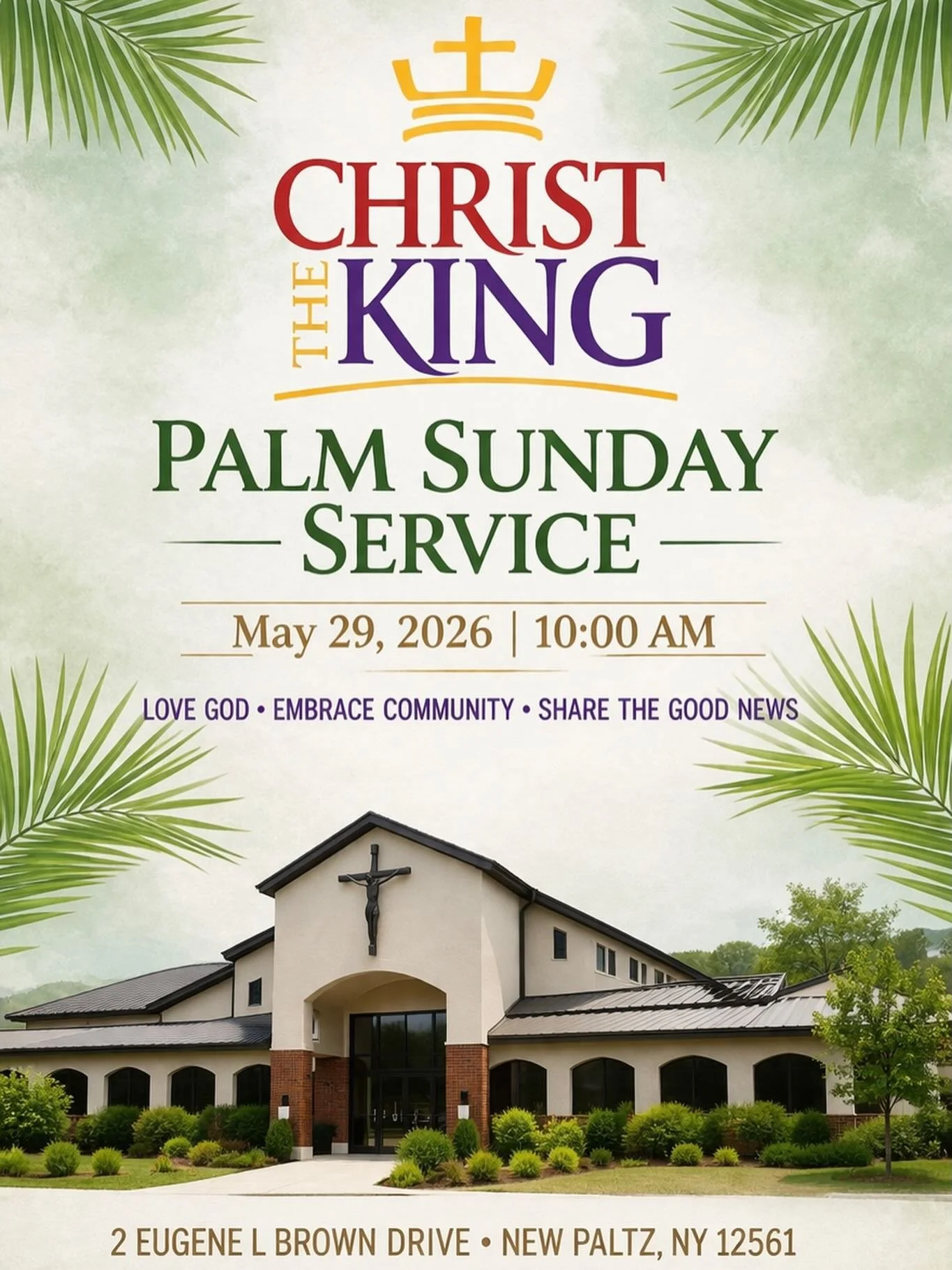 As we enter Holy Week, we invite you to join us this Palm Sunday 🌿