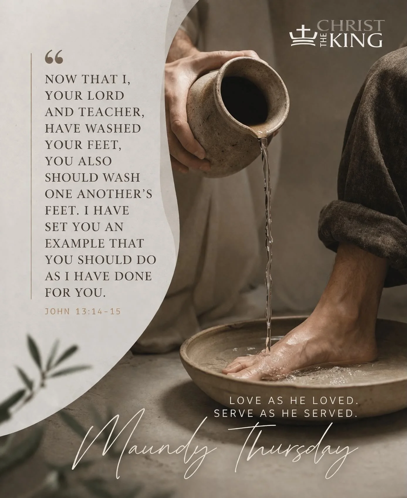 Join us tonight at 7 PM for our Maundy Thursday Foot Washing Service.

Come as you are and take part in this meaningful time of reflection, service, and love.

#christtheking #CEC #newpaltz #newpaltzchurch #maundythursday