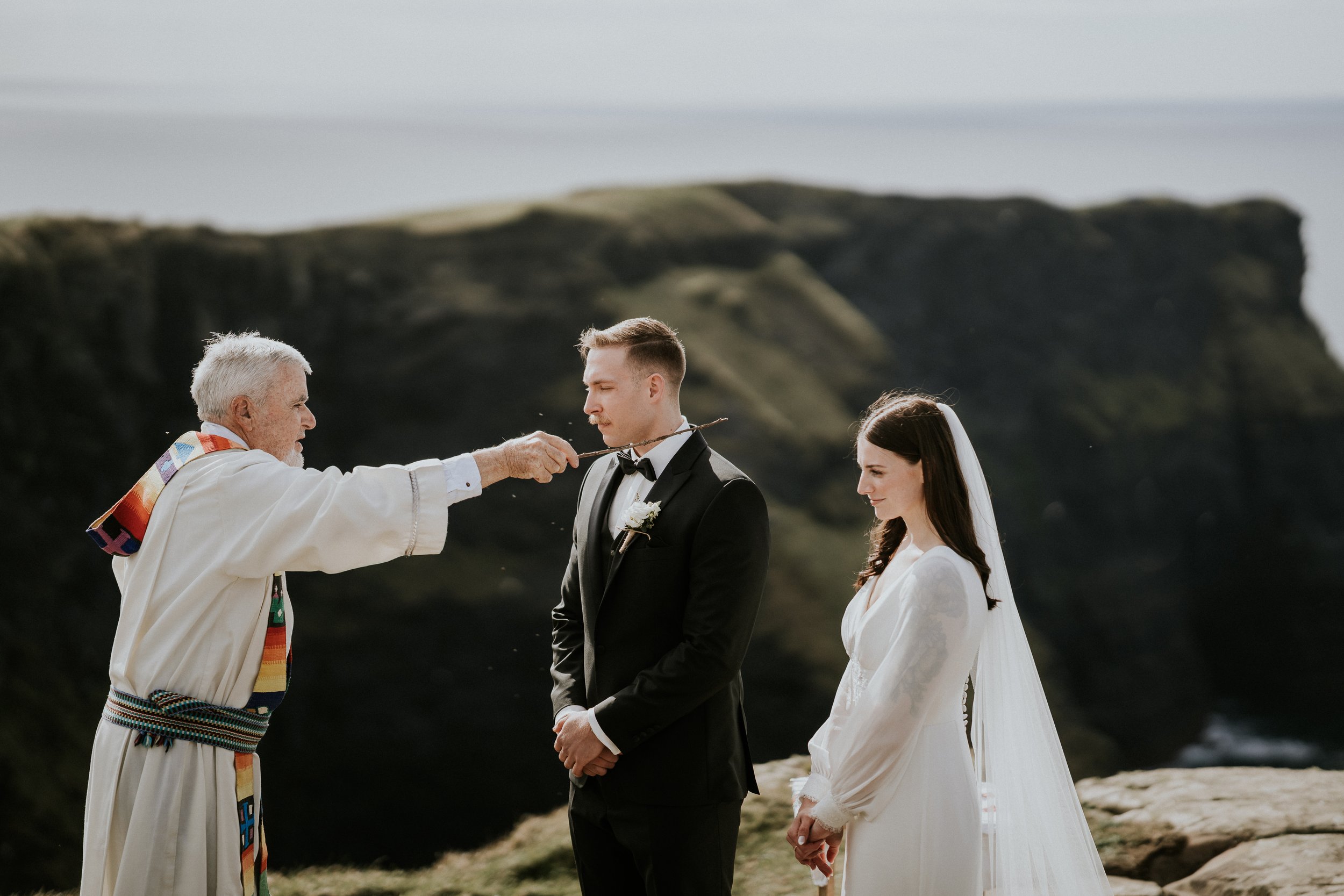 The dramatic Cliffs of Moher rising above the Atlantic Ocean, Co. Clare