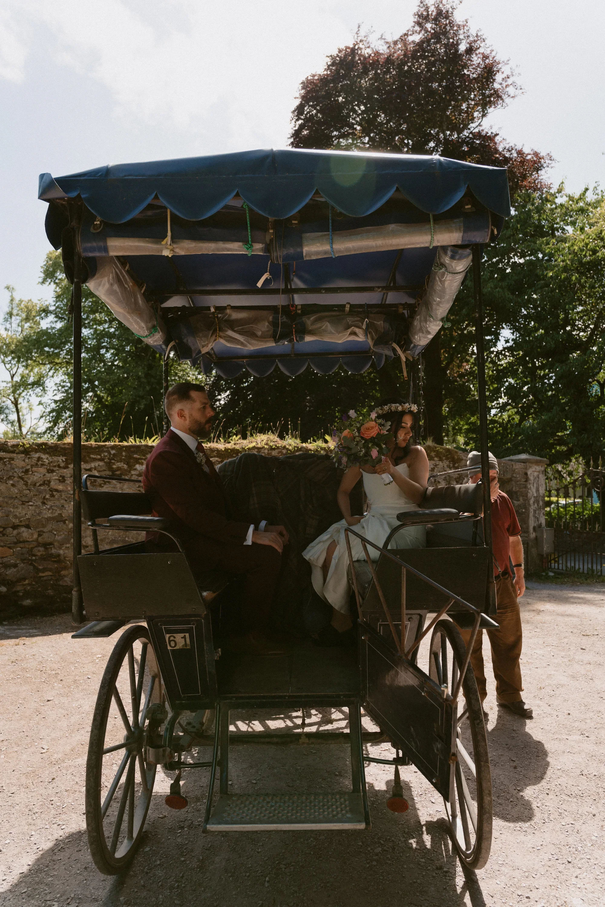 Enhanced elopement in Killarney with bridal bouquet and styling