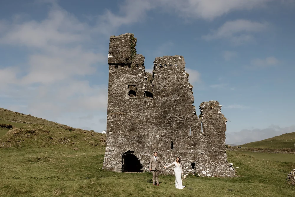 Maya and Tony at Rahinnane Castle