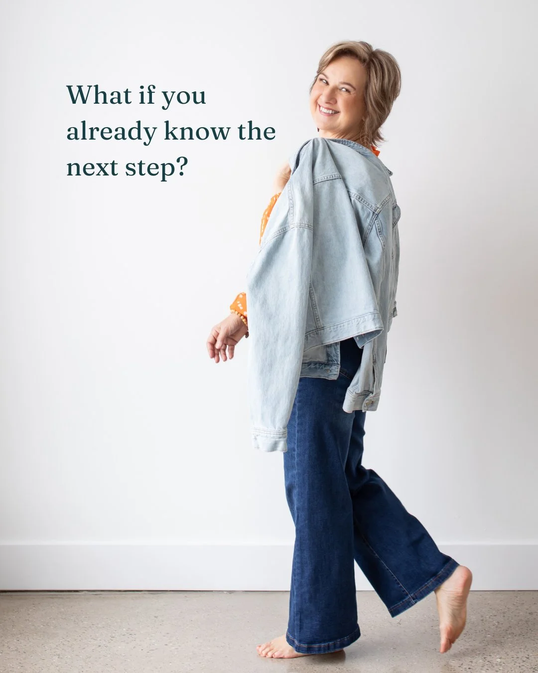 What if you already know the next right step?

We're swimming in information. Articles, podcasts, programs, advice from every direction. And somewhere in all that noise, your own voice gets quieter and quieter.

You stop asking yourself what feels tr