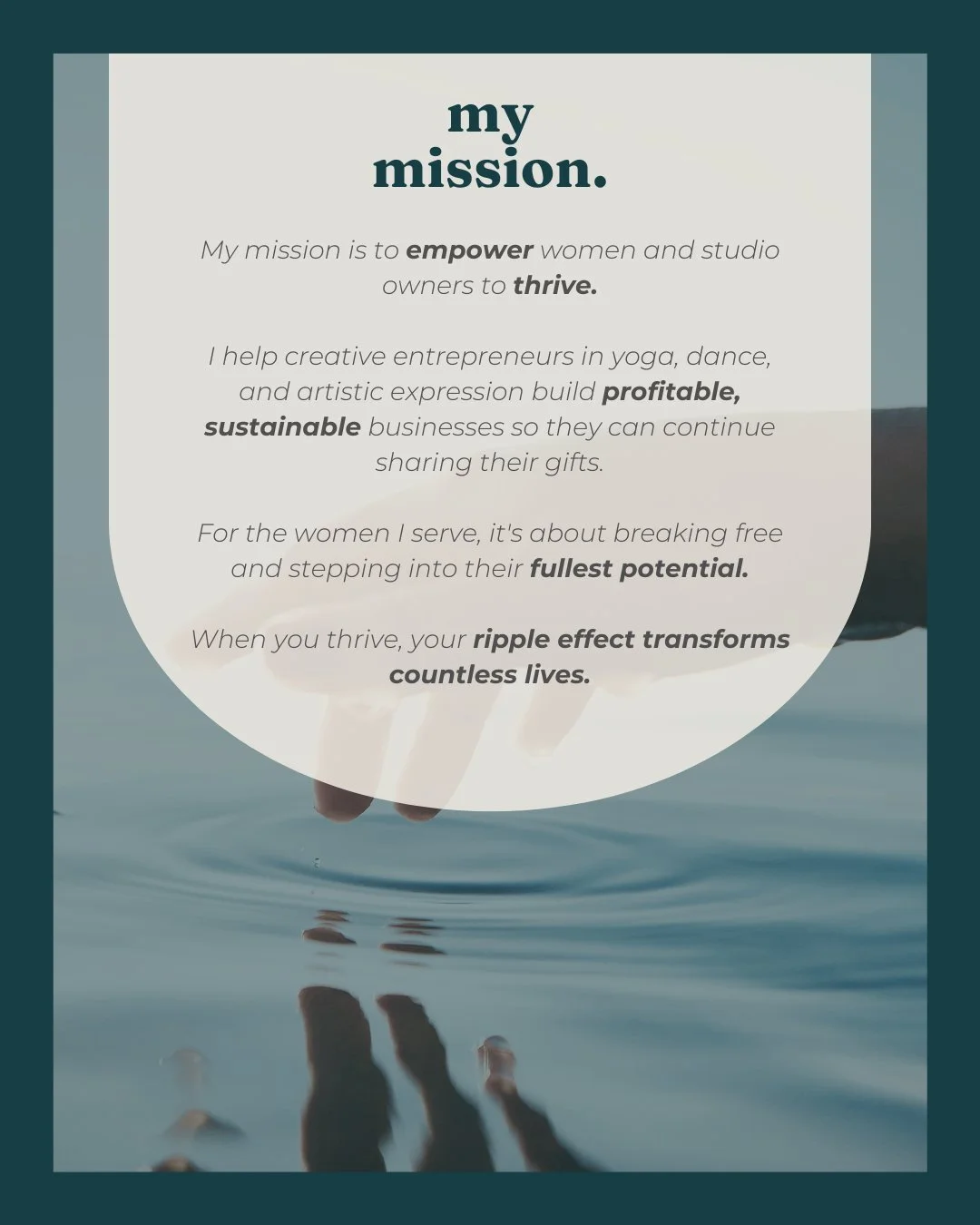 If this resonates with you, you're exactly where you're meant to be. 💙

I'm Cathy, and I work with two groups close to my heart:

✨ Yoga, dance, and creative studio owners who are already changing lives but need help making their businesses profitab