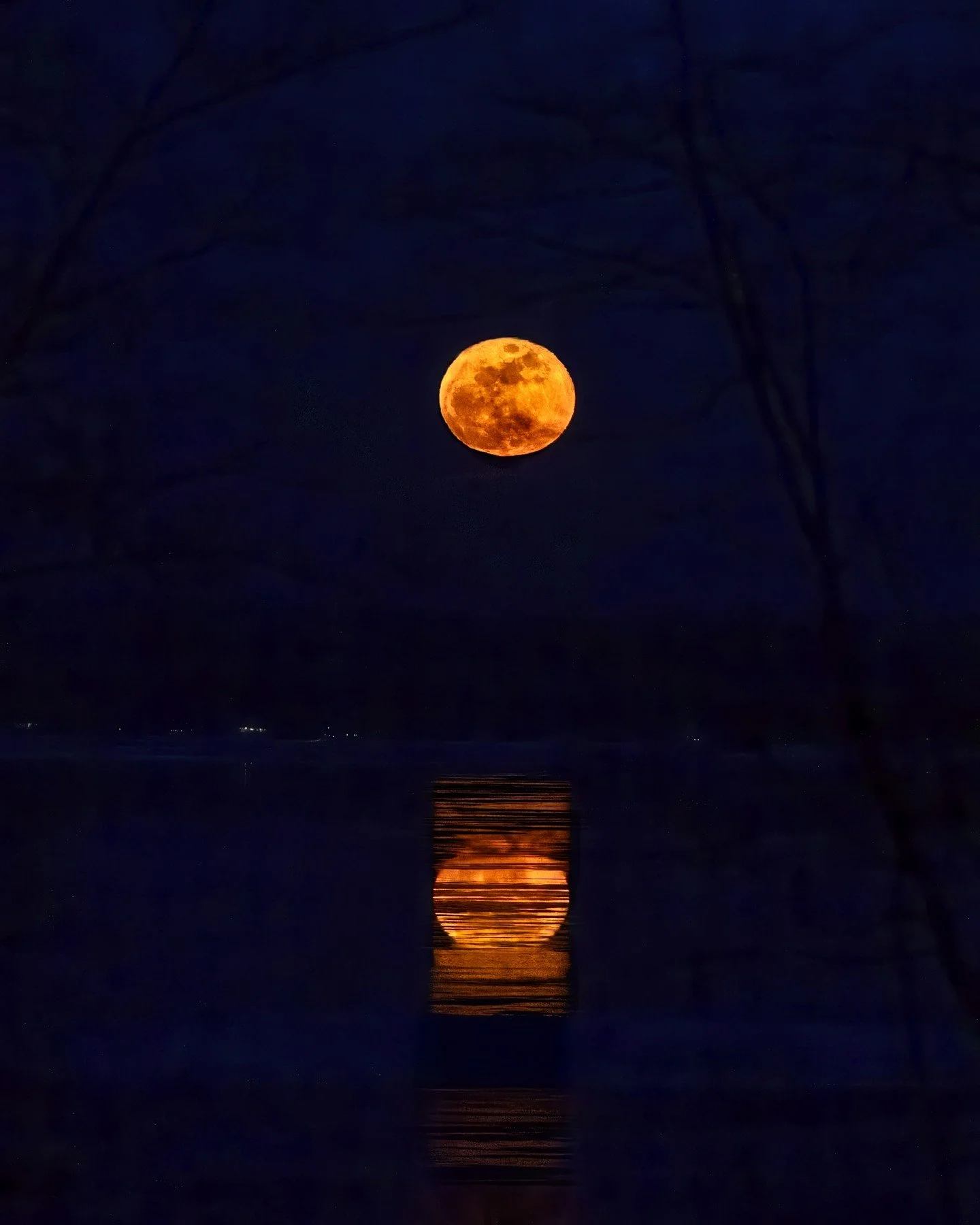 The Blood Moon rose over the water. And for once, I didn't feel like I needed to fix anything.

This past week, I stood on my deck (yes, it was cold, but worth it) and watched it rise.

I had read so many things about what it means. But my favorite? 