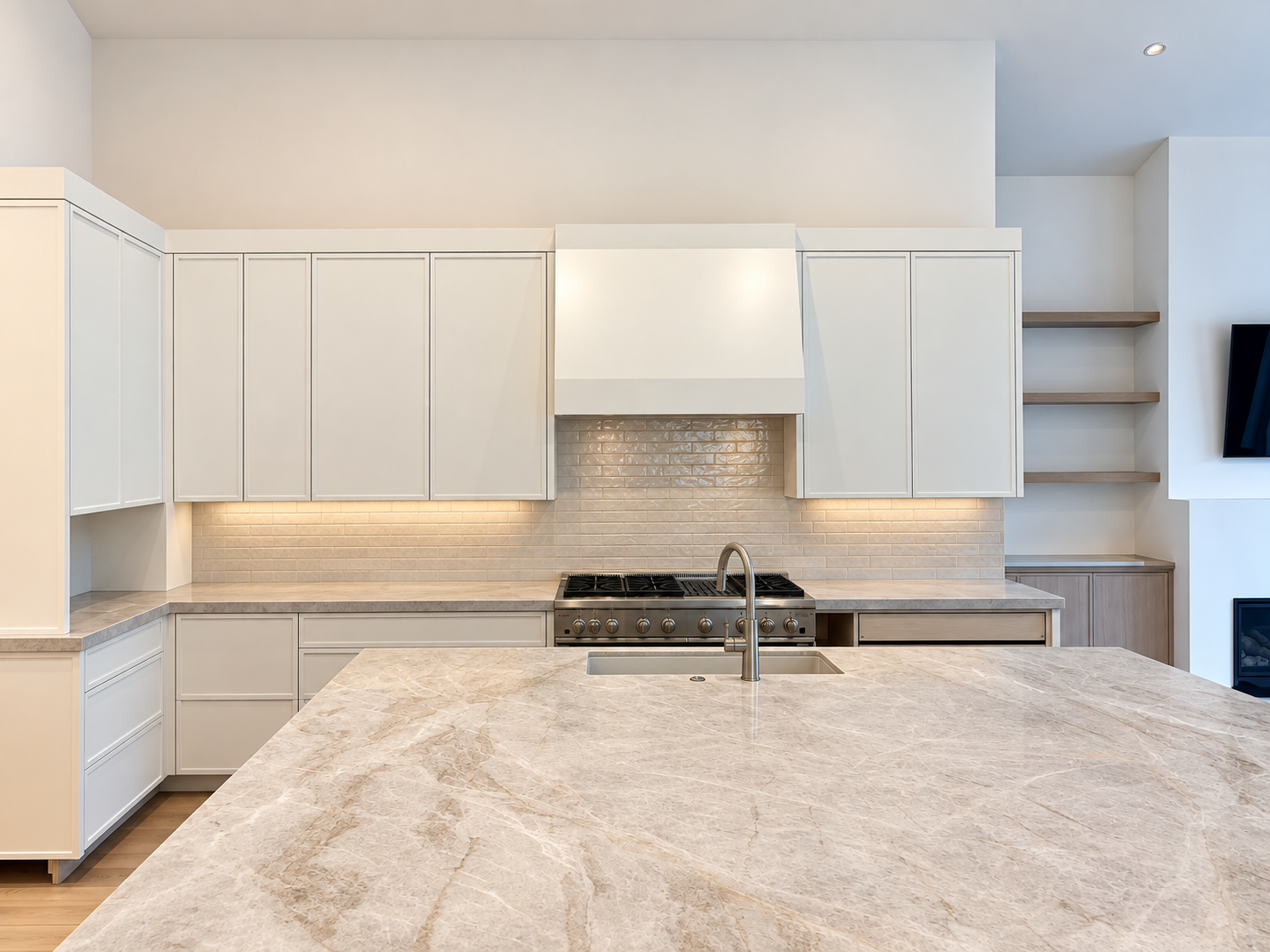Kitchen interior at the Warwick Street home remodel