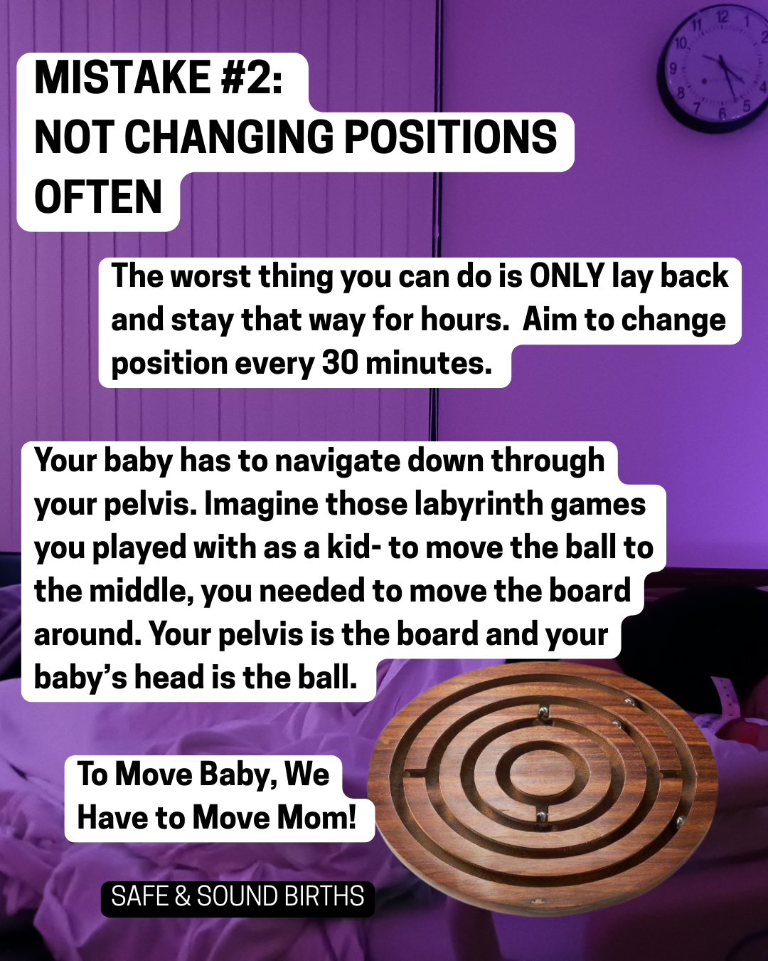 Woman at Anne Arundel Medical Center labors with an epidural. She changes positions often with the help of her doula, Sarah Austin.