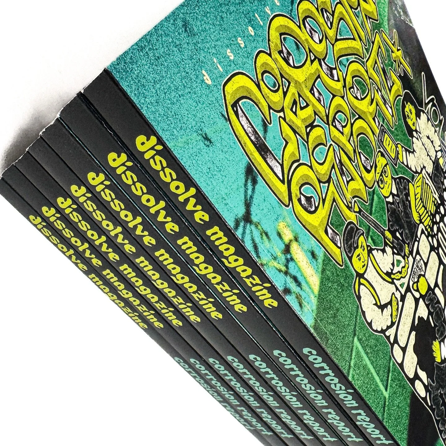 Corrosion Report Vol. 1 out now at dissolvemagazine.com
156 pages containing original works and thoughts from 17 artists and creatives spanning from Mexico City to Montreal