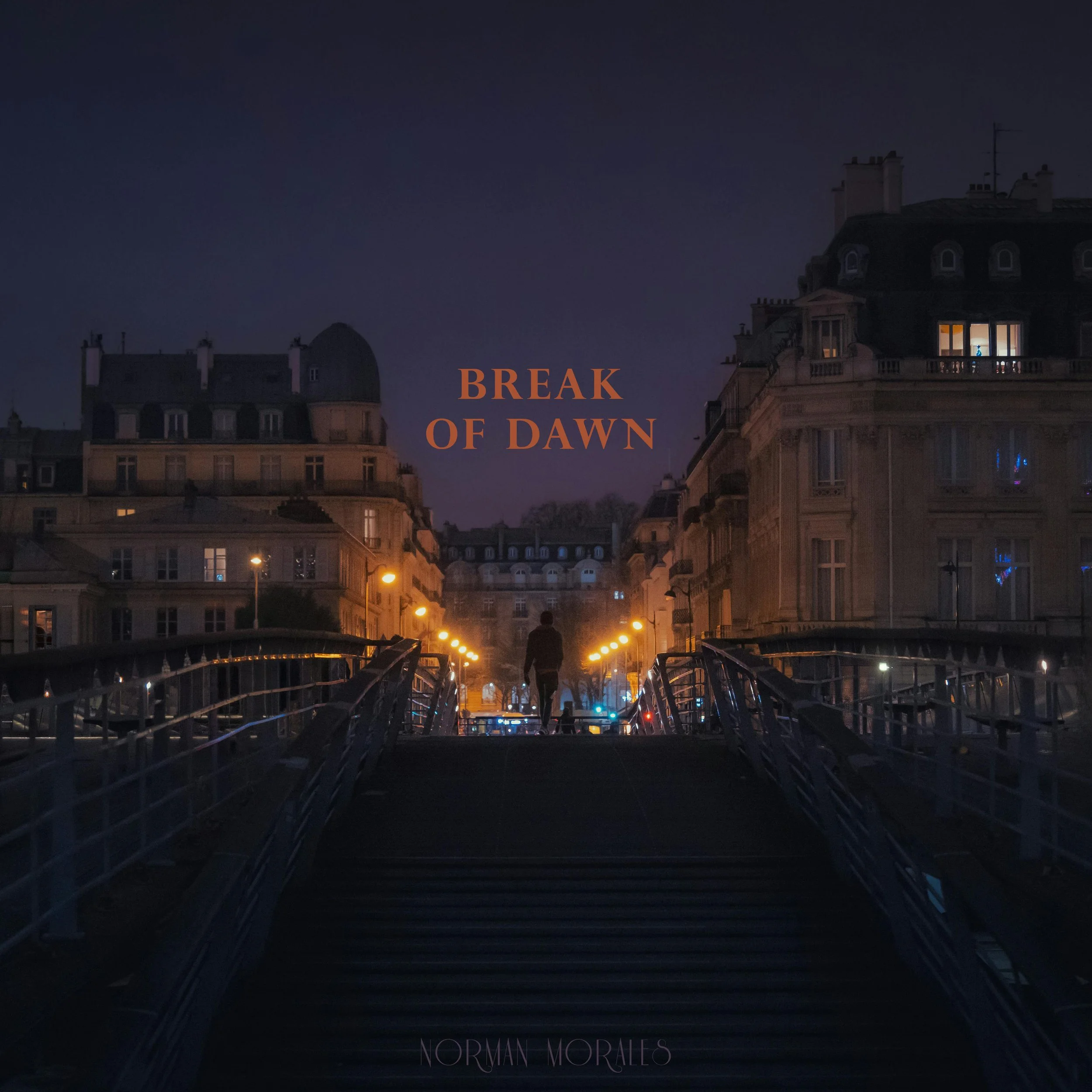 Norman Morales ‘Break of Dawn’ new single cover art with sunrise and calming morning tones