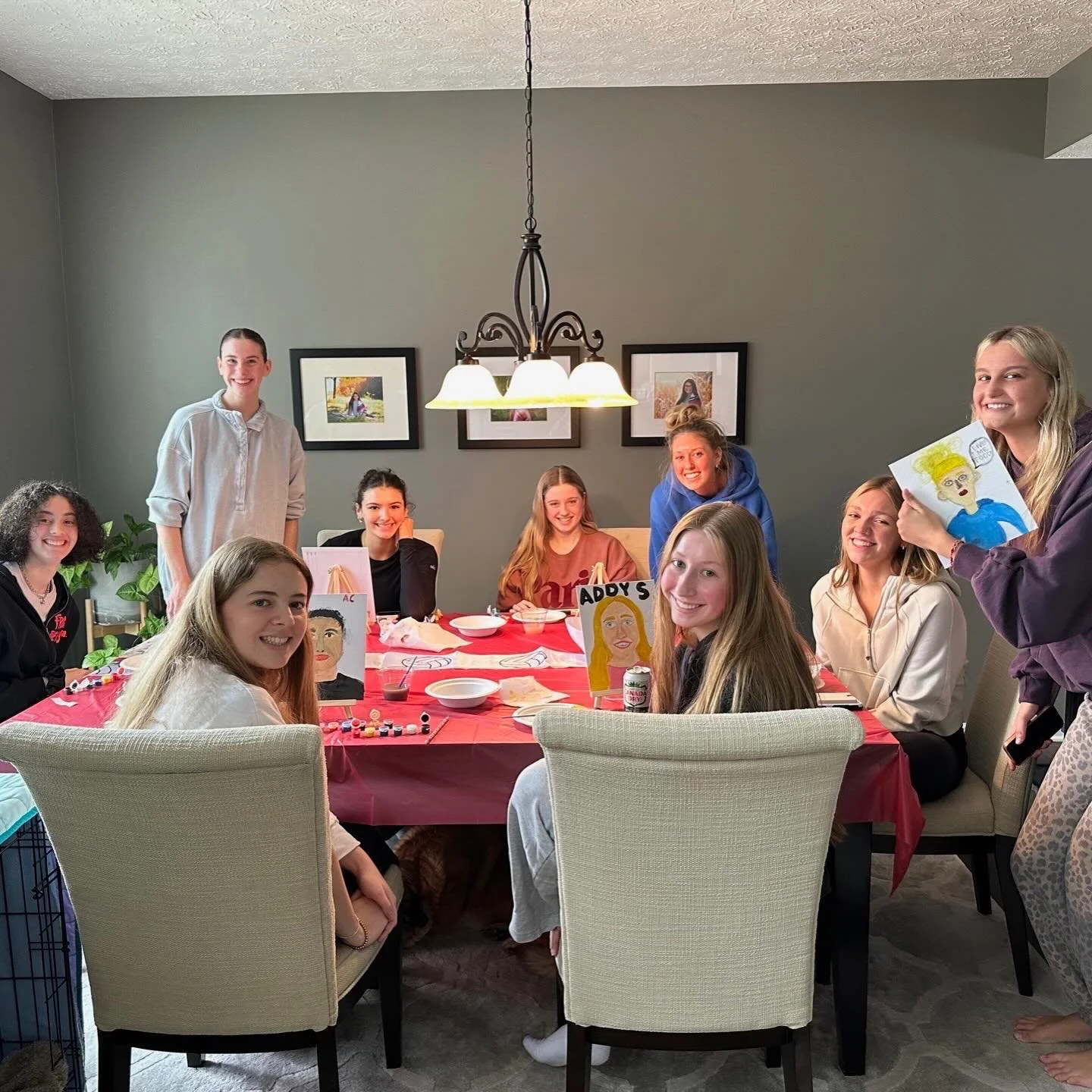 Team bonding day for 17 Liberty!

The challenge? Paint a portrait of your teammate.
The results? Let&rsquo;s just say&hellip; creativity was involved 😄

Great memories and lots of laughs with this group.

#HoosierElite #17ULiberty #TeamBonding #Club