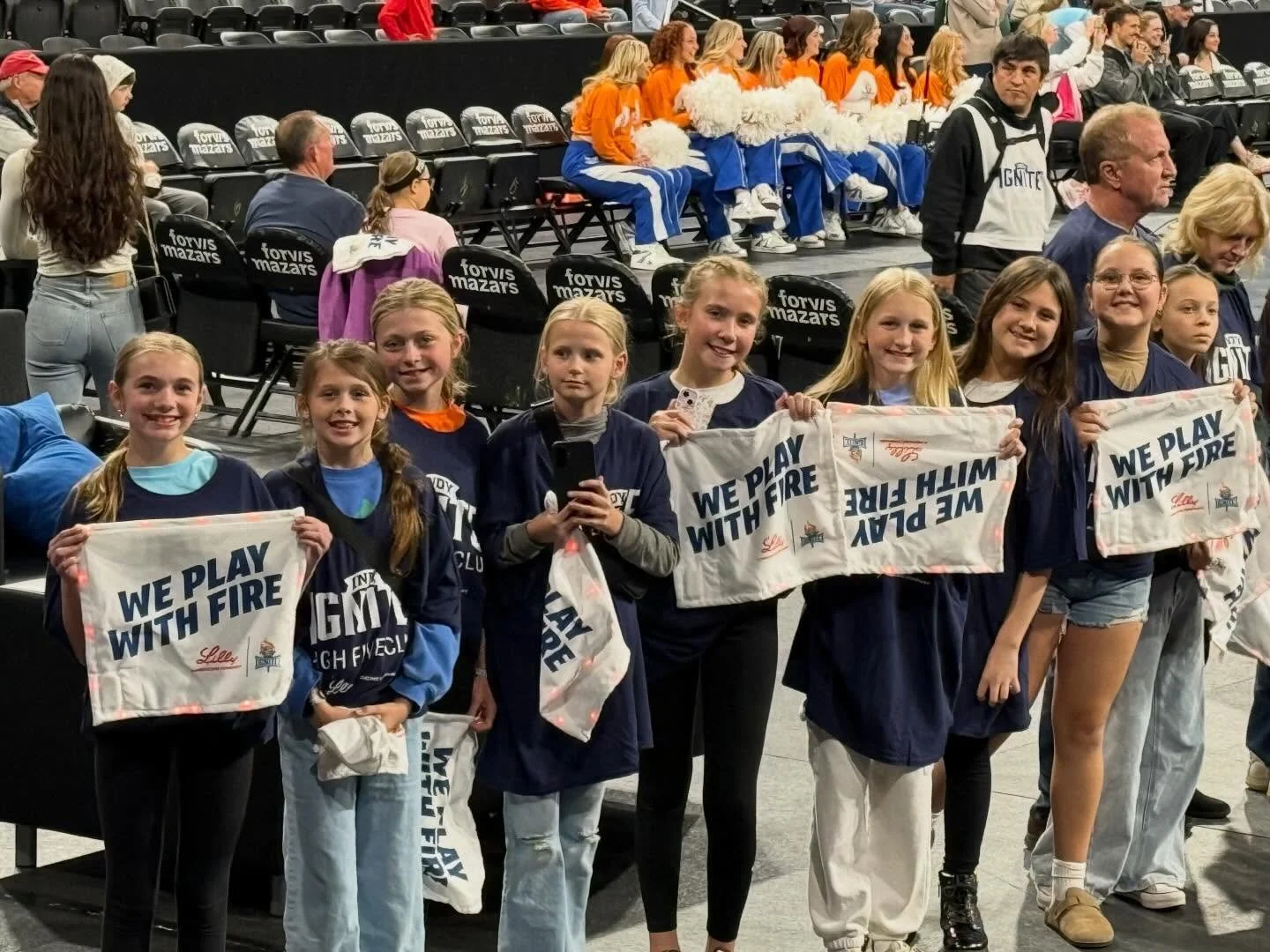 Our 11s had a great night at the Indy Ignite game last night, getting to high five the players as they came in and experience the energy up close. A fun night together and a memory they won&rsquo;t forget.

#HoosierElite #11UVolleyball #IndyIgnite #C