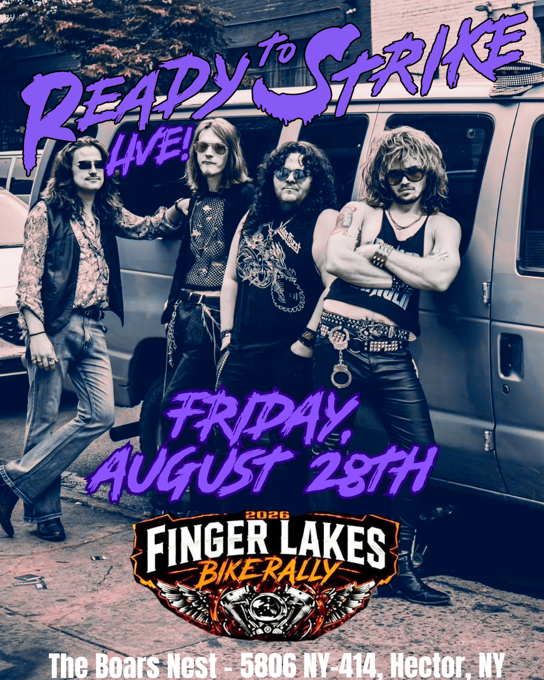 READY TO STRIKE LIVE! @ FINGERLAKES BIKE RALLY!