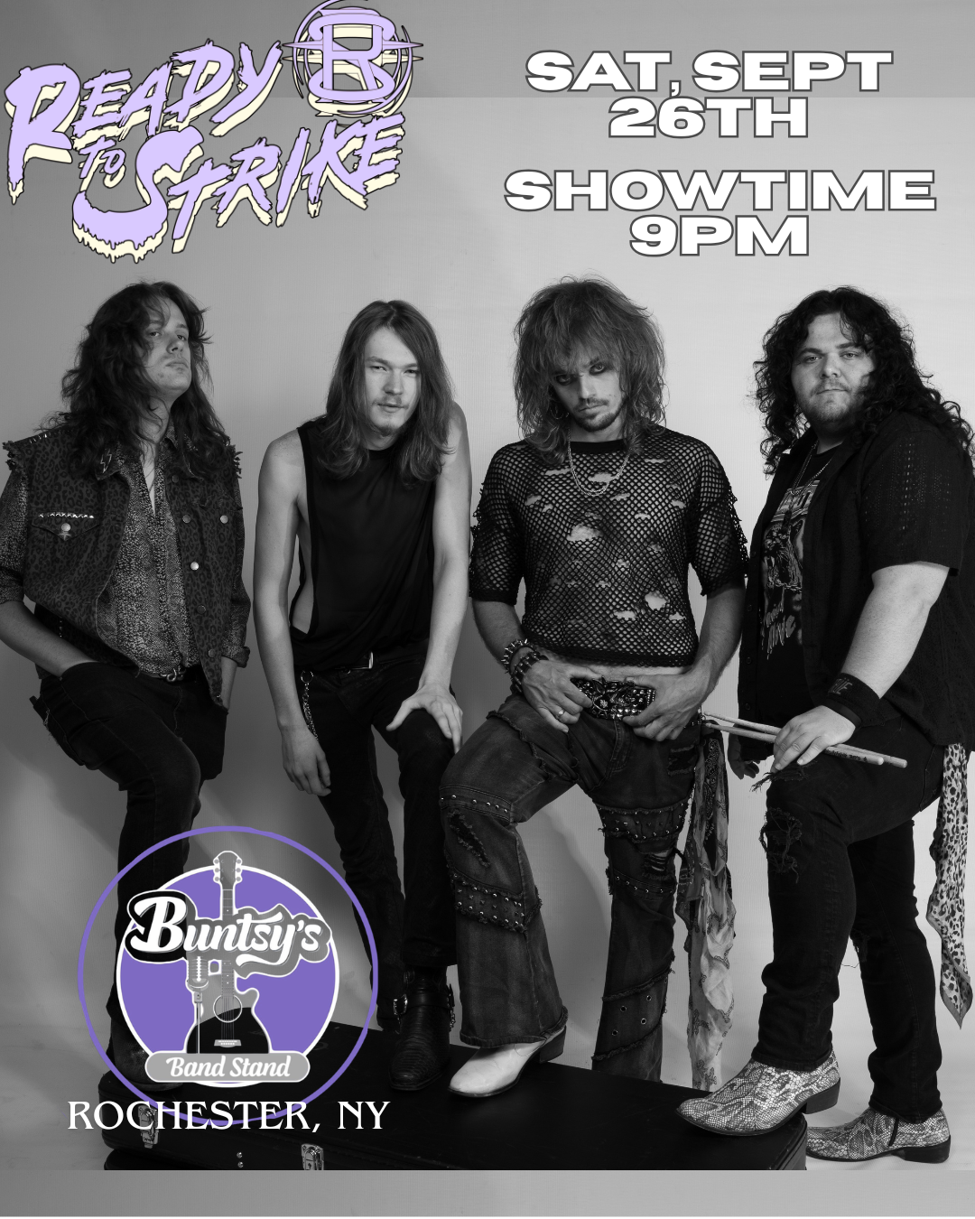 Ready to Strike live @ Buntsy's! 