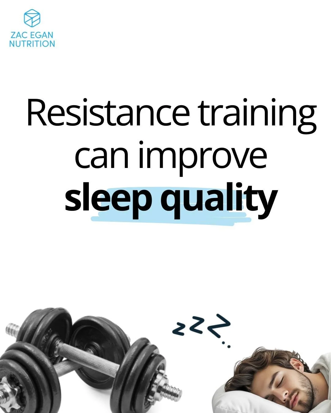 A recent study found that resistance training (think weights, bands, or even bodyweight exercises) can significantly improve sleep quality.

It&rsquo;s only one study, but it fits with what other research has shown: moving your muscles through resist