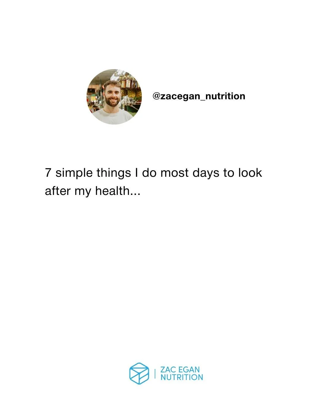Health doesn&rsquo;t need to be complicated. Getting the basics right over a long period of time is way more important than a few perfect days here and there.