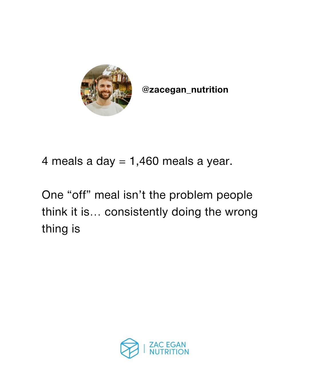 Here&rsquo;s a simple shift that can completely change how you think about food and progress.

Instead of judging your nutrition meal-by-meal, it helps to zoom out and look at the bigger pattern&mdash;your week, month, or even year of eating.

A lot 