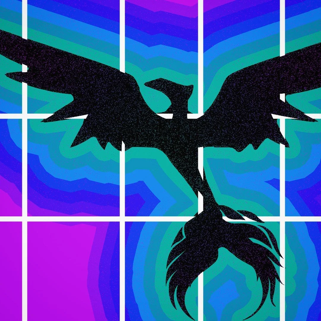 My classic phoenix re-done with inspiration from the 'drips' style
