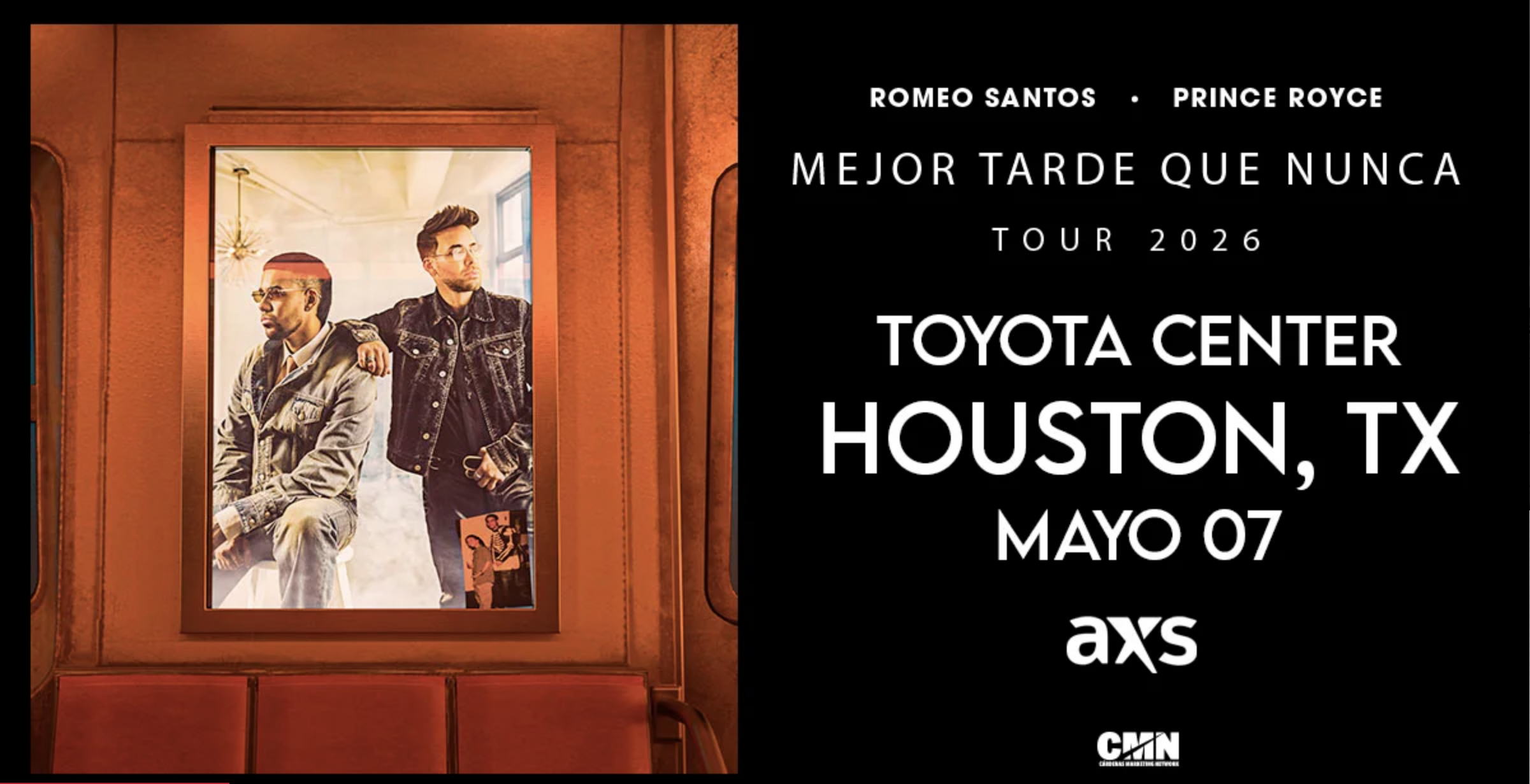 Romeo Santos & Prince Royce: Mejor Tarde Que Nunca Tour