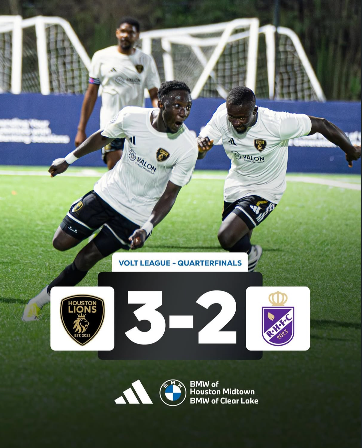 Houston Lions FC Advance to Semifinals with 3–2 Quarterfinal Win, Set to Face AC Juniors