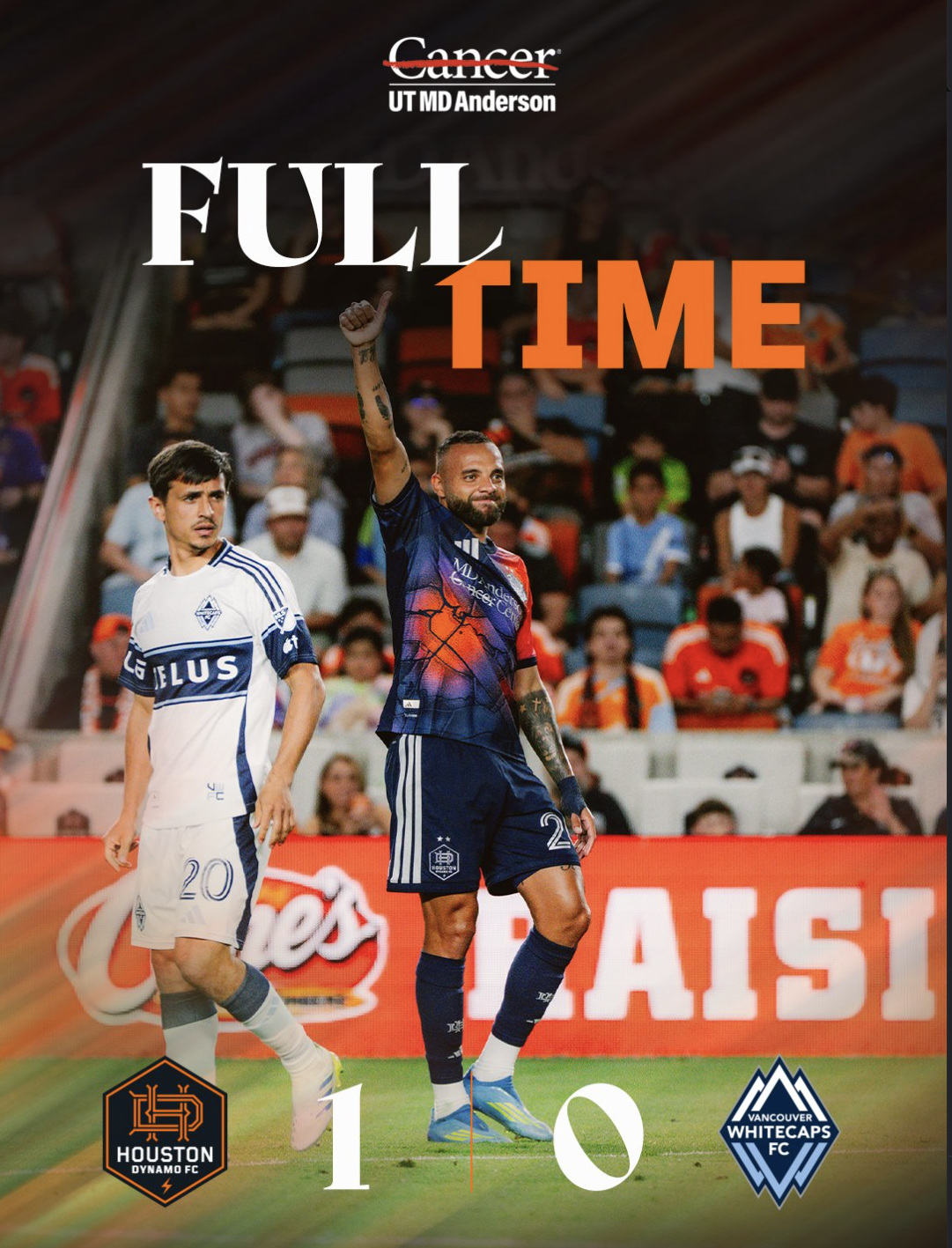 Dynamo Leave It Late, But Houston Finds a Way Against Vancouver
