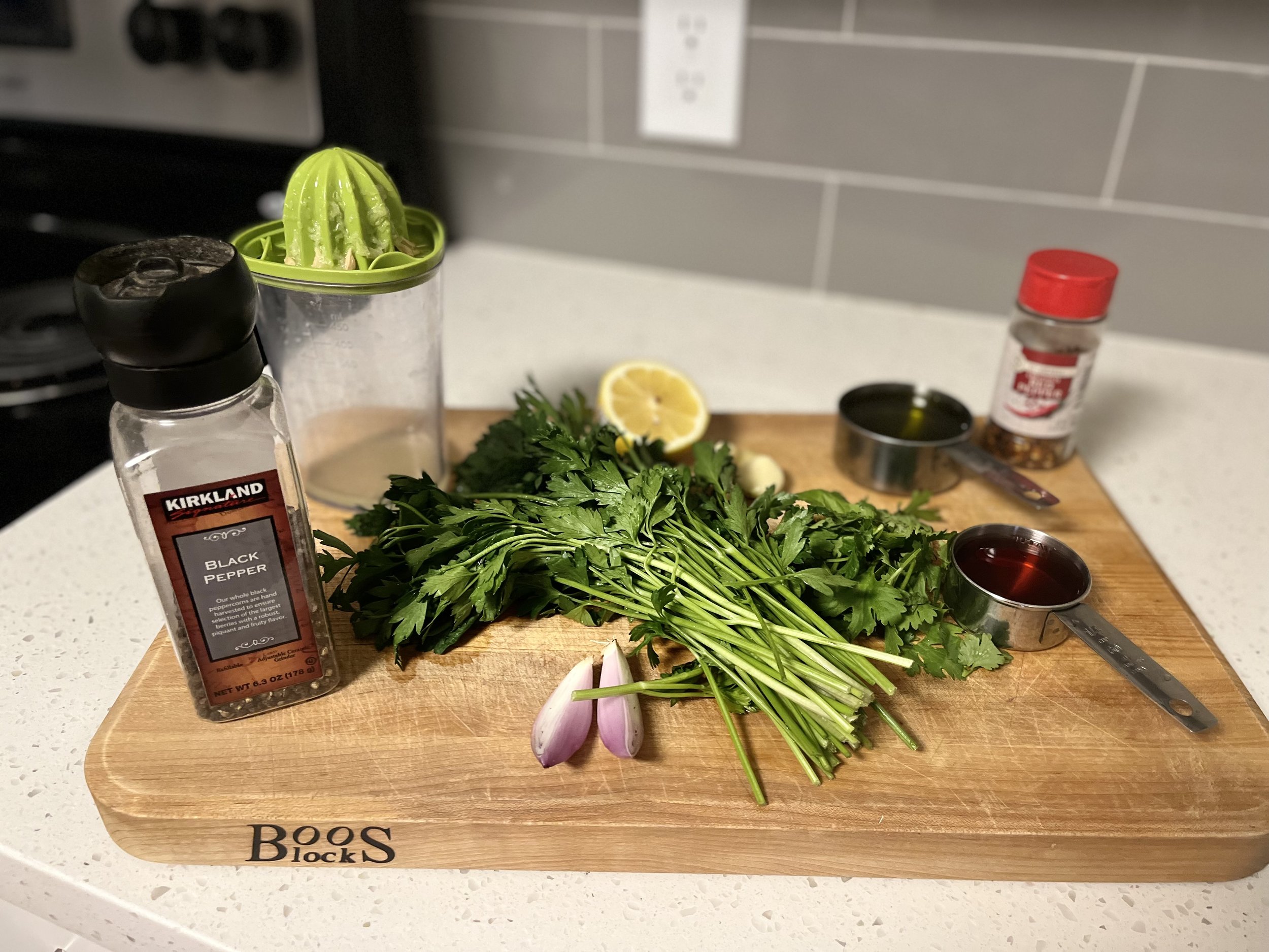 Ingredients For Chimichurri Sauce