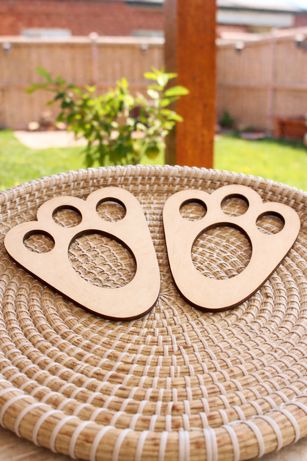 Bunny Footprint Stencil