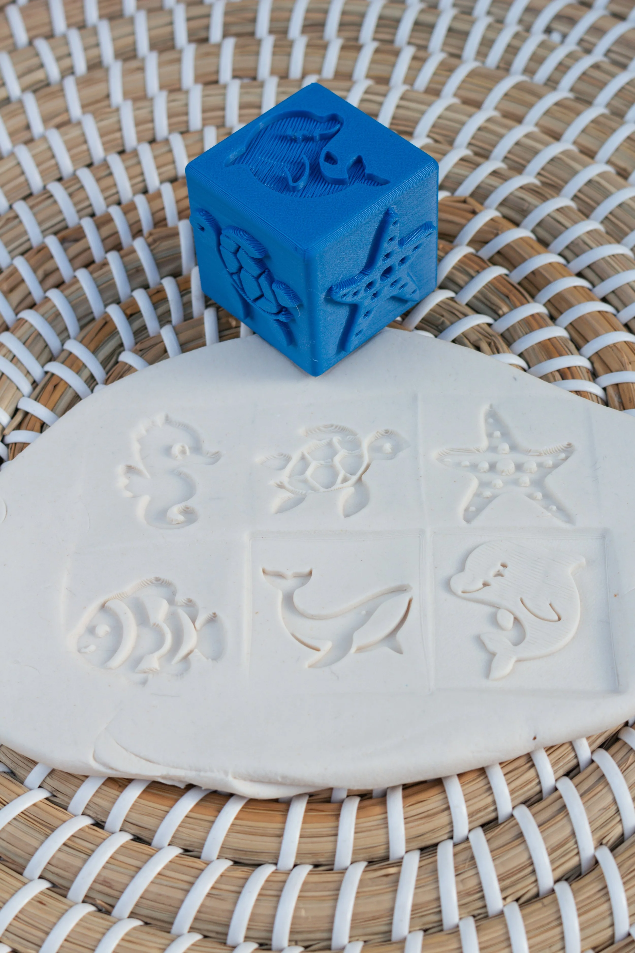 Playdoh Cube Stamp - Under the Sea