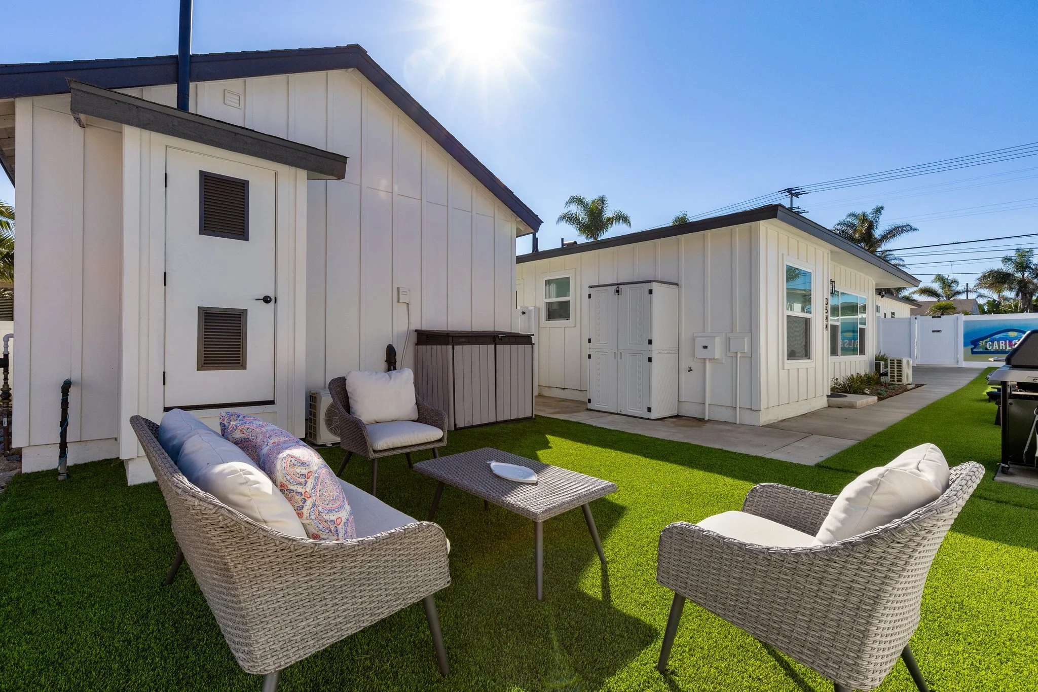 Private outdoor space at vacation rental in Carlsbad CA