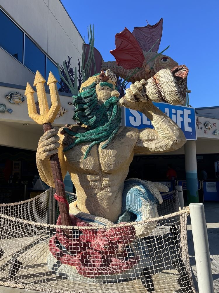 SEA LIFE Carlsbad Aquarium Lego of Sea God Poseidon