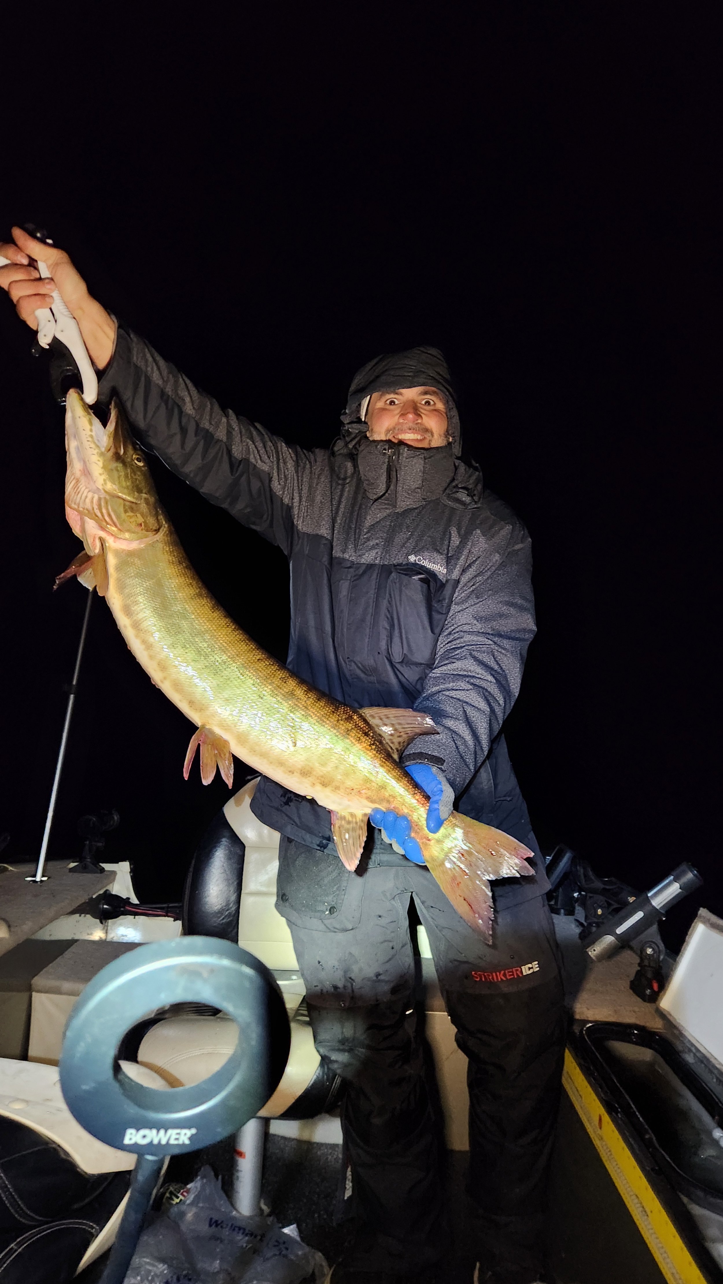 Matt with a midnight 38" musky!