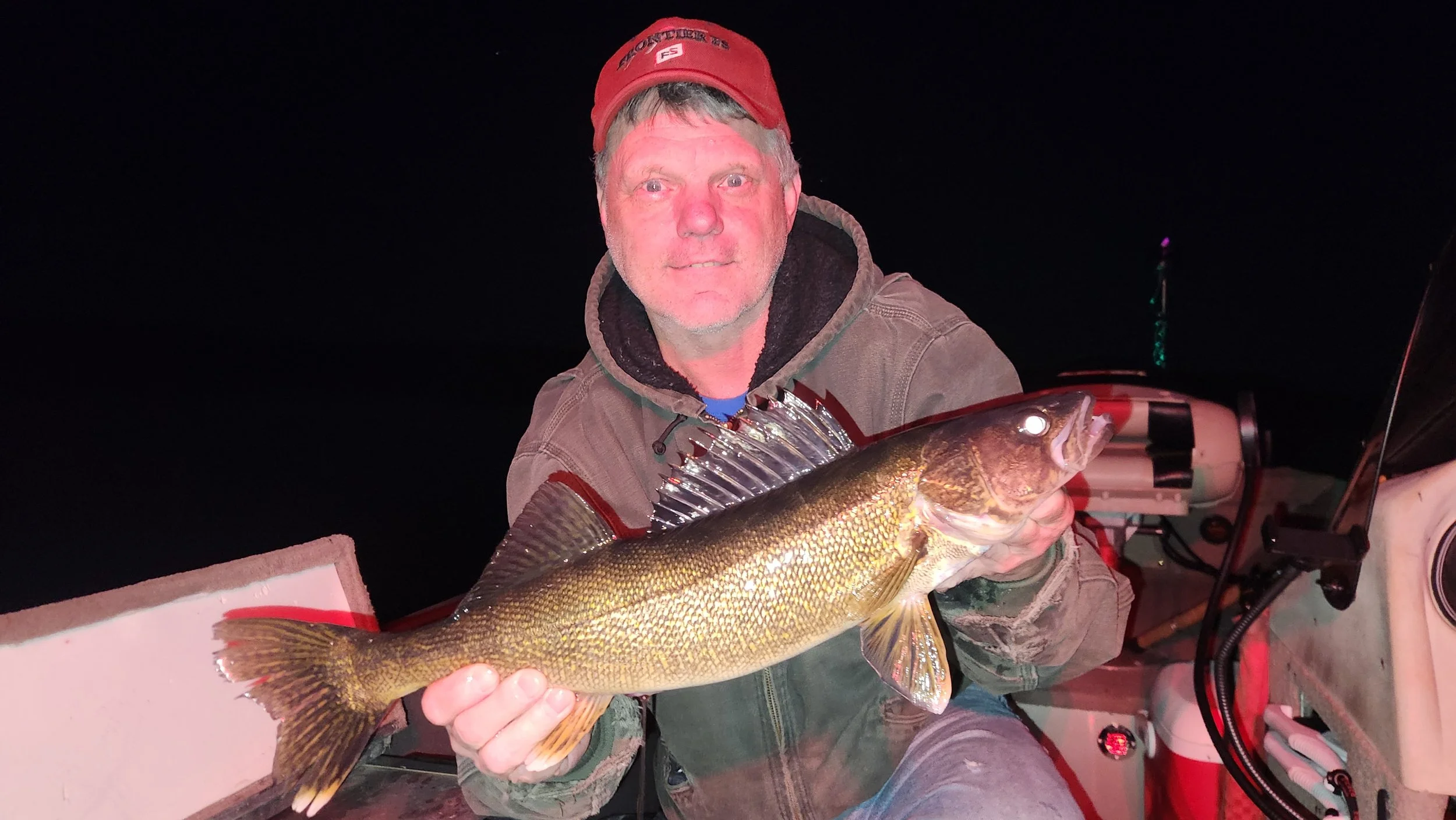 Dean posing with a nice slot fish that he caught on a tough night - good job Dean!