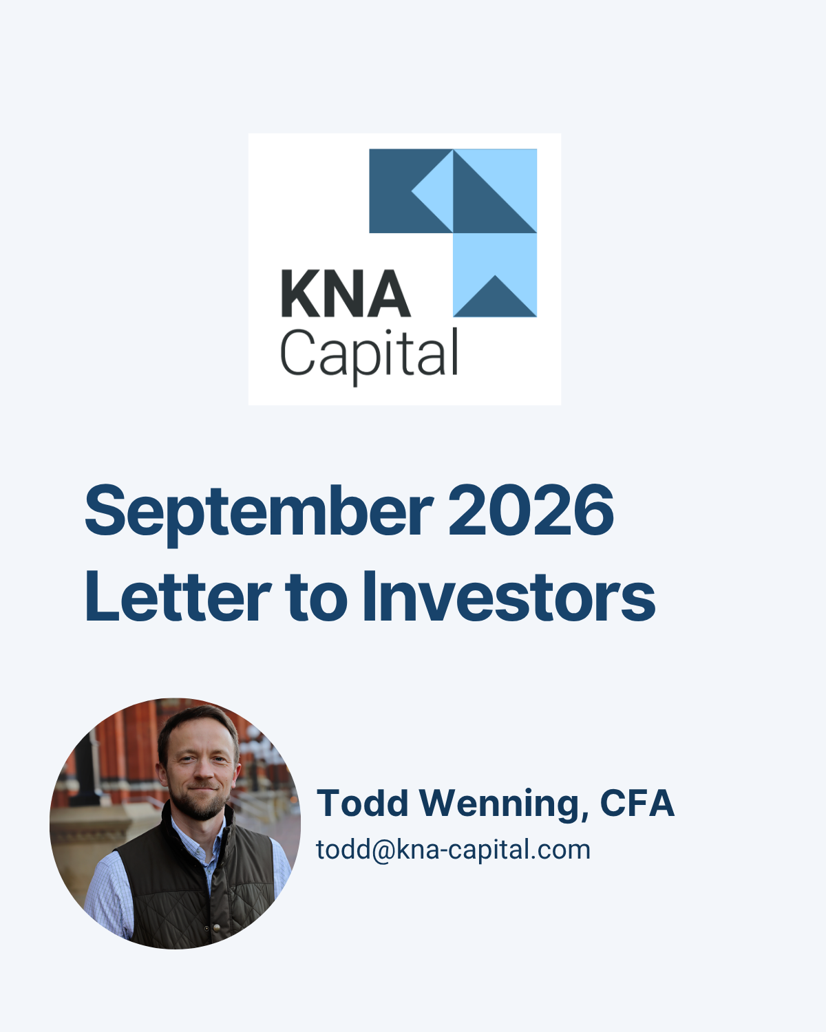KNA Capital September 2026 Update