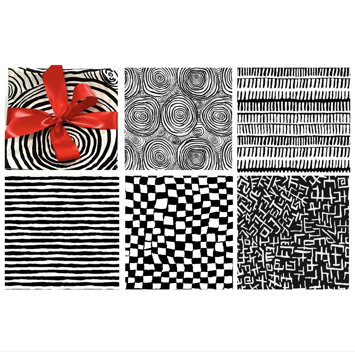 BLACK AND WHITE FABRIC PACK Kaffe Fassett Collective