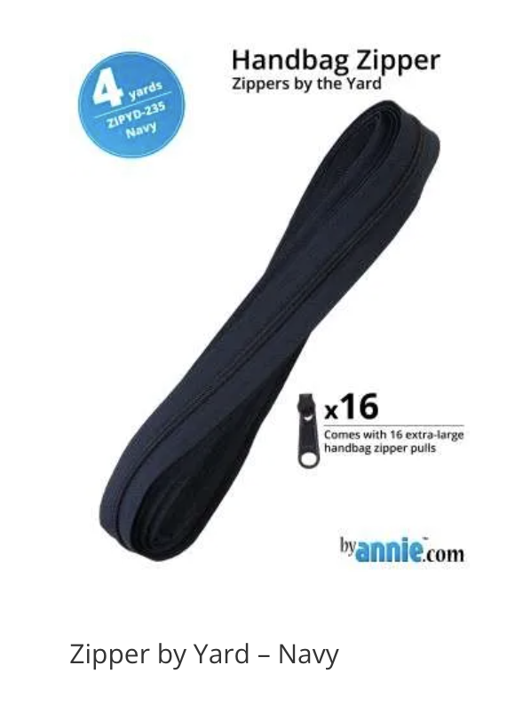 Navy Zipper by the Yard ByAnnie