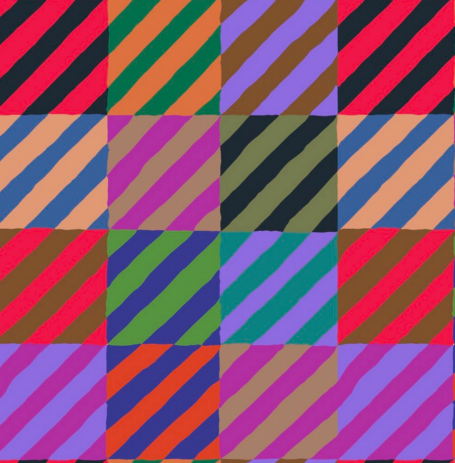 REGIMENTAL TIES DARK Kaffe Fassett