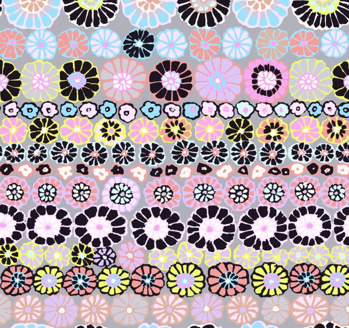 Row Flowers Contrast